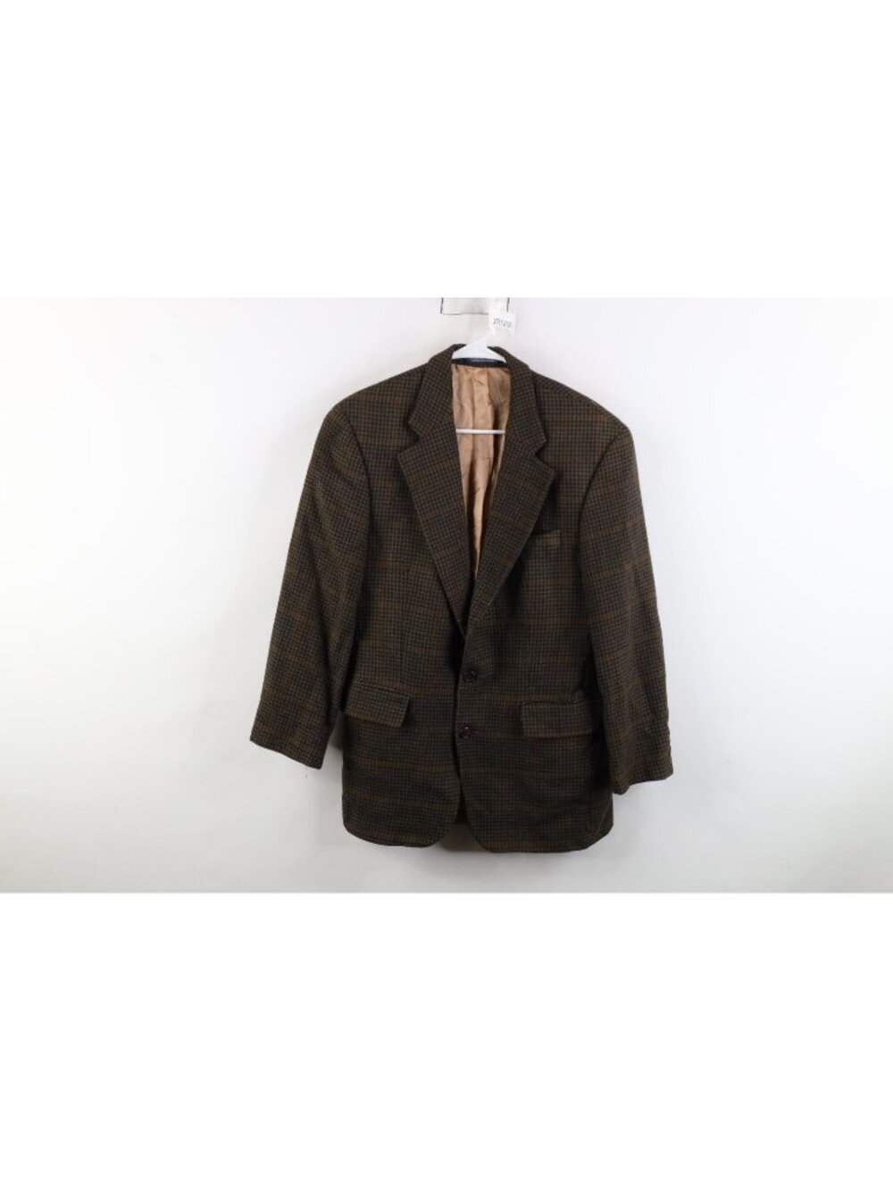 Vintage 90s Chaps Ralph Lauren Mens 39R Wool Houndstooth Suit Blazer Coat Jacket